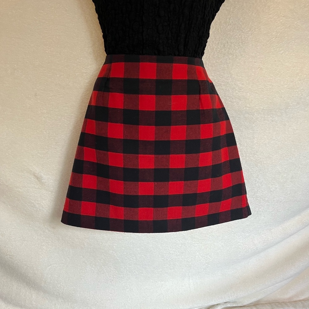 Buffalo Plaid Mini Skirt